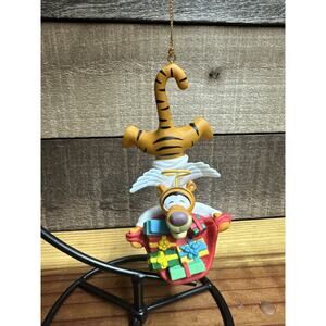 Disney Grolier Tigger Christmas Magic Ornament Angel Wings Gifts VTG In Box